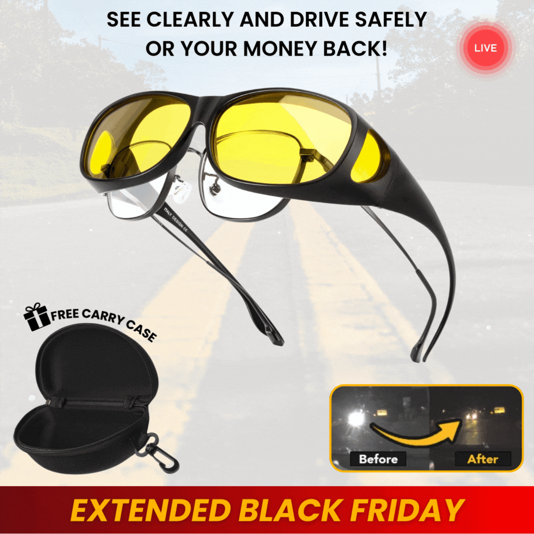 NoGlareNight™ Driving Glasses with GlareCut Technology